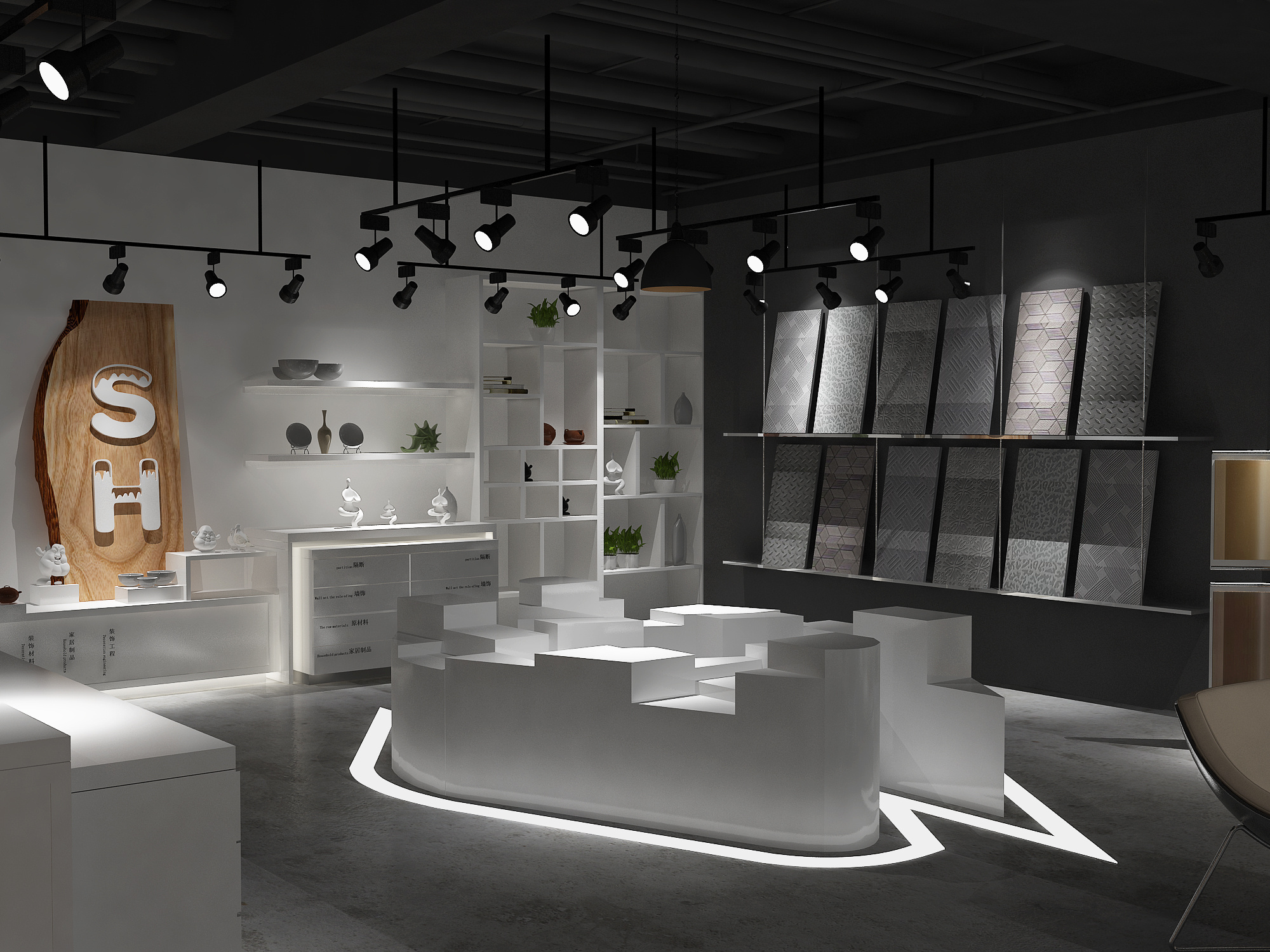 《不锈钢建材展厅》-成都展厅装修丨成都展厅设计公司|空间|室内设计|成都展厅设计_ 